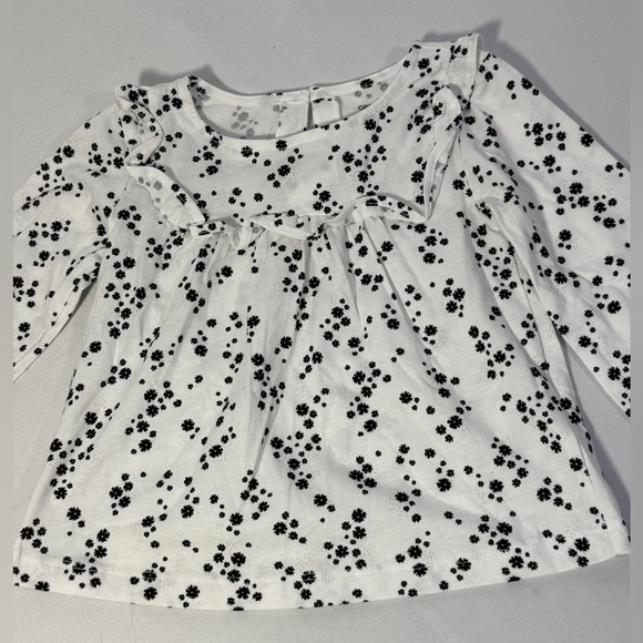 Carter’s Toddler Girl Outfit Floral Set 24M Flower Top Black Leggings Pants NWT - Picture 7 of 16